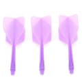 2BA Standard Form Lila Transparent Integrerad Dart Skaft och Flights Set om 3 Anti-Break