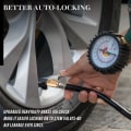 Miniatyrbilde 2 av 5: Dekk Luft Chuck med Klips Adapter 2 Stk Luft Chuck Dekk Inflator Kompressor Pumpe Koble Tung Messing Låsing Dekk Inflator Luft Chuck