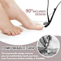 Miniatyrbilde 3 av 5: Negleklipper, neglesaks for seniorer, ergonomisk neglesaks stor for seniorer, neglesaks neglfilsett black