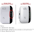 Miniatyrbild 3 av 8: WiFi-repeater, WiFi-förlängare, upp till 2640 kvm, den senaste generationen, WiFi-förstärkare med Ethernet-port, åtkomstpunkt, 1-trycksinställning