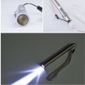 Miniatyrbilde 4 av 5: 3-pakning USB-pennelys LED-lommelykt for sykepleiere, rustfritt stål medisinsk lommelykt oppladbar minilommelykt praktisk pennelys med klips