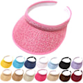 Miniatyrbillede 3 af 5: Unisex Visor, Tennis Cap Golf Ca, UV-beskyttelse Solhat (Sort)
