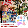 Miniatyrbillede 3 af 4: Julekalender med 24 Dages Nedtælling med 24 Gummiande, Mochi Julekalender Jul 2022 Squishy