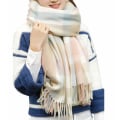 Miniatyrbilde 1 av 4: Kvinners skjerf sjekket pashmina stoles oversized høstskjerf vinterskjerf sjekket tartan skulderskjerf rutete teppe skjerf mote skjerf mykt varmt