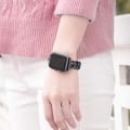 Miniatyrbild 5 av 5: 38/40/41/mm 42/44/45mm Dam Guld Klassisk Kedja Smartwatch Band Kompatibel för Apple Watch Series Band 9/8/7/SE/6/5 Elegant Ersättningsrem BLACK 42/44/45/49MM