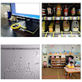 Miniatyrbild 4 av 5: 5-pack Grafisk Konst Tunn Tejp Självhäftande Artist Tejp Rutnät Markering Tejp Vittavla Rutnät Tejp Torr Slumpmässig Färg 6mm 6mm