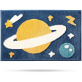 Pikkukuva 1 / 5: Kylpyhuoneen matto mikrokuitua, imukykyinen, liukumaton, Planet 15,7\"x23,6\"