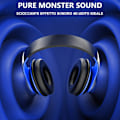 Miniatyrbillede 3 af 5: Bluetooth-hovedtelefoner over ear, med HD-mikrofon, FM, TF til pc