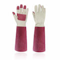 Miniatyrbillede 1 af 5: Rose Beskæring Havearbejde Handsker til Mænd & Kvinder, Tornssikre Lange Handsker, Svinehudslæder - Åndbar & Holdbarhed (Medium)