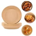 100-pack Air Fryer-papper - Brun 20 cm. Brun