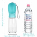 Miniatyrbillede 5 af 5: Hundeflaske, lækagesikker bærbar vanddispenser, 550 ml (blå)