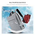 Miniatyrbild 4 av 5: Resväska för bärbar dator med USB-laddningsport (svart 17,3 tum)