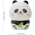 Miniatyrbild 3 av 5: Kreativ mugg Panda mugg söt keramisk kaffemugg med 3D Panda Kawaii lock 3D Panda kaffemugg kopp Nyhetsmugg presenter till Pandaälskare kvinnor vänner A