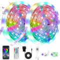 Miniatyrbilde 1 av 5: LED-stripebelysning - 5050 RGB flerfarget lys LED - 15 m