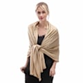 Miniatyrbilde 5 av 5: Myke, myke pashmina sjal og omslag Shimmer ensfargede sjal til bryllup