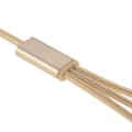 Miniatyrbilde 3 av 3: 1,2 m USB-C / Type-C 3.1 8-pin Micro USB 5-pin til USB 2.0 Vevd Ladekabel