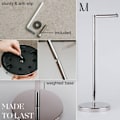 Miniatyrbillede 4 af 5: Fritstående toiletpapirholder | SUS 304 rustfrit stål badeværelse toiletpapirholder gold