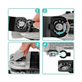 Miniatyrbild 3 av 5: 16 st Titanium Oscillerande Sågblad Metallskärning, Universal Multiverktygsblad för Trä Plast M