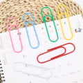 Miniatyrbillede 2 af 5: 70 stk. farvede papirclips store papirclips (4 tommer)