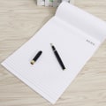 Miniatyrbild 5 av 5: A4-storlek påfyllningspapper breda linjerade skrivblock för PU-läder Padfolio Portfolio Urklipp Kalkylator Anteckningsblock 2-pack 25 ark per anteckningsblock