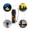 Miniatyrbilde 2 av 5: Nødradio med solcelle og håndsveiv, bærbar værradio med AM/FM, SOS-alarm, 1200 mAh batteri USB-lading (svart)