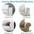 Miniatyrbillede 3 af 4: Sofa armlænbeskyttere til lænestole, sofaer, skridsikre lænestole, 2 stk./sæt, fleece premium, strækbare stol sofa armlænbeskytter strækpasform