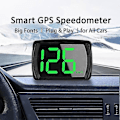 Miniatyrbild 2 av 5: Den senaste GPS Hud Digital Speedometer Plug And Play Alla bilar Stor Font Kmh Mph Biltillbehör null null