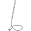 Miniatyrbild 2 av 5: Tangentbordbelysning Laptoplampa USB LED Lång Svanhals Touch Dimmerlampa silver