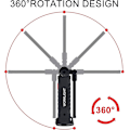 Miniatyrbilde 4 av 5: Oppladbar LED-arbeidslampe, bærbar kraftig oppladbar LED-arbeidslampe 5 moduser Cob Magnet-lampe