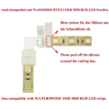Miniatyrbillede 3 af 5: 5 stk. RGB 5050 LED-striml-konnektorer 4-benet 10 mm bred