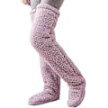 Miniatyrbilde 1 av 2: Teddy Legs Sokker, Koselige Sokker, Over Kneet Høy Fuzzy Plush Slipper Strømper, Varme Over Kne Fottøy, Fuzzy Legs, Lange Fuzzy Sokker pink