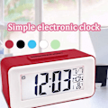 Miniatyrbillede 3 af 5: LED Digital Vækkeur Elektronisk Digital Alarm Skærm Desktop Ur til Hjemmekontor Baggrundsbelysning Snooze Skrivebordsure (Farve: Rød)