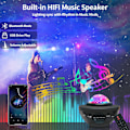 Miniatyrbilde 2 av 5: Stjerneprojektor LED Galaxy Lys Projektor Bluetooth-tilkobling