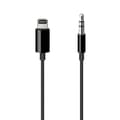 Lightning till 3,5 mm ljudkabel för Apple (1,2 m) – svart