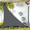 Miniatyrbillede 1 af 5: 3 x 3 x 4,25 m Vandtæt Trekantet Solsejl med UV-beskyttelse til Udendørs Have Terrasse - Antracitgrå