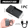 Miniatyrbilde 2 av 6: USB-lader for S-ony-kameraer, kompatibel med DSC-H50 H55 H70 H90 HX30V HX5V HX7V HX9V W150 W290, bærbar og praktisk for reise og utendørs bruk