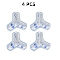 Pikkukuva 4 / 5: T-muotoinen lapsiturvallinen pehmeä kulmasuojus läpinäkyvä pöydän kulmasuoja silikonisuojus (4 kpl) 4pcs