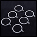 Miniatyrbild 3 av 4: Gardinstångsring för hemmet, duschdraperiets hängande ring, gardinringar i metall, innerdiameter 38 mm (vit)