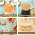Miniatyrbilde 3 av 5: 400 ml selvrørende kaffekopp med 55-65℃ konstant temperatur USB-oppvarmet koppvarmer, treimitasjonsdesign minimalistisk blandingskopp for hjemmekontor (dress)