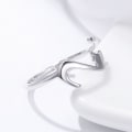 Miniatyrbilde 3 av 5: Slem liten katt 925 Sterling Sølv Åpne ringer Justerbar størrelse Enkel stil for kvinner jenter Morsdag Valentinsdag Bursdagsgaver til henne