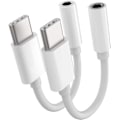 Pikkukuva 1 / 5: 2 kpl, USB C - 3,5 mm:n kuulokeliitäntäsovitin