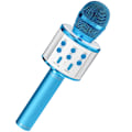 Miniatyrbillede 1 af 5: Karaoke-mikrofon med højttaler - Blå blue