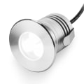 Miniatyrbilde 1 av 5: Undervannsbassenglys, 3W, 12V-24V DC, IP68 Vanntett, Rustfritt Stål Aluminium, for Nedgravde Svømmebassenger Trinn Fontener (Kald Hvit)
