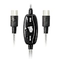 Pikkukuva 4 / 5: USB Midi -kaapeliadapteri, USB Type A -uros - Midi Din 5 -nastainen sisään-/ulos -kaapeliliitäntä LED -ilmaisimella [DB] Kuten kuvassa