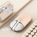 Miniatyrbilde 4 av 5: Trådløs mus, 2.4G oppladbar stille slank datamus med USB-mottaker 3 DPI, Tilbake til skrivebords knapp for PC bærbar datamaskin stasjonær A