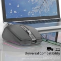 Miniatyrbilde 5 av 5: 2.4G+BT5.1 Trådløs mus med dobbel modus, ergonomisk design, 4-trinns justerbar DPI, innebygd oppladbar batteri for bærbar PC black