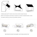 Miniatyrbillede 5 af 5: 2x3m Rektangulær Solsejl, Vandtæt, Anti-UV (93% Vandafvisende), Vindbeskyttelse, Polyester UV-beskyttelse til Have, Terrasse, Camping, Grå