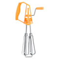 Miniatyrbillede 1 af 5: Manuel piskeris, æggepisker roterende håndholdt æggepisker mixer køkkenredskab (orange)