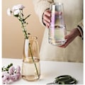 Miniatyrbillede 3 af 5: Glasblomstervase, tykke glascenterstykker, moderne klare vaser til hjemmet, blomsterarrangementsvase til mors dag, bryllupsreception, housewarming