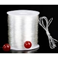 Miniatyrbild 2 av 5: Stor rulle transparent elastisk tråd för smyckestillverkning 100 transparent 0.6m